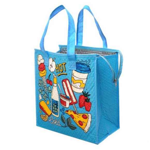 Reusable Insulated Grocery Bag with Zipper - Picture 1 of 5
